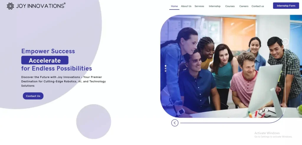 IT Company in Vellore- Joy Innov‍ations‍