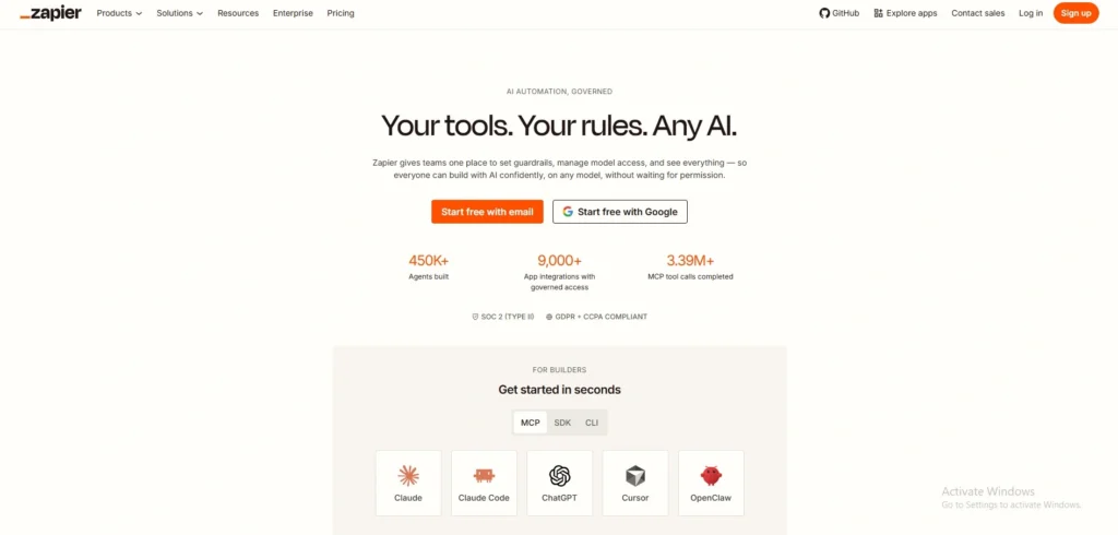 No-Code Automation Platform- Zapier