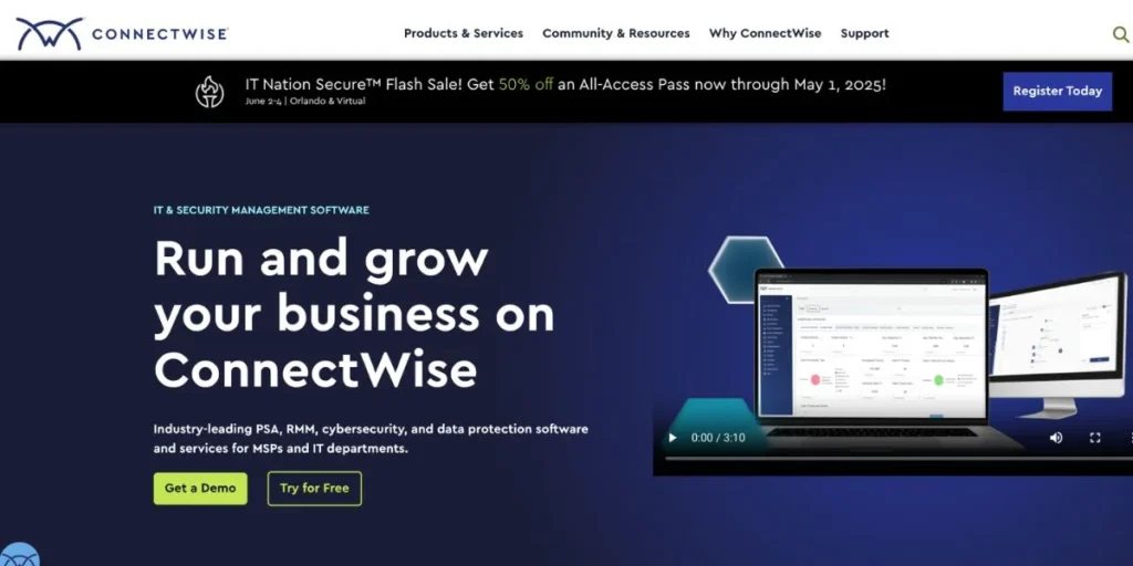 TeamViewer Alternative-C​on‌n⁠ectWise ScreenConnect