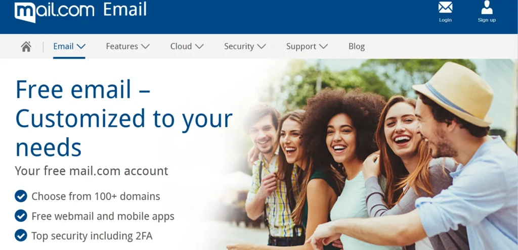 Alternative to Yahoo and AOL - Mai‌l‍.com