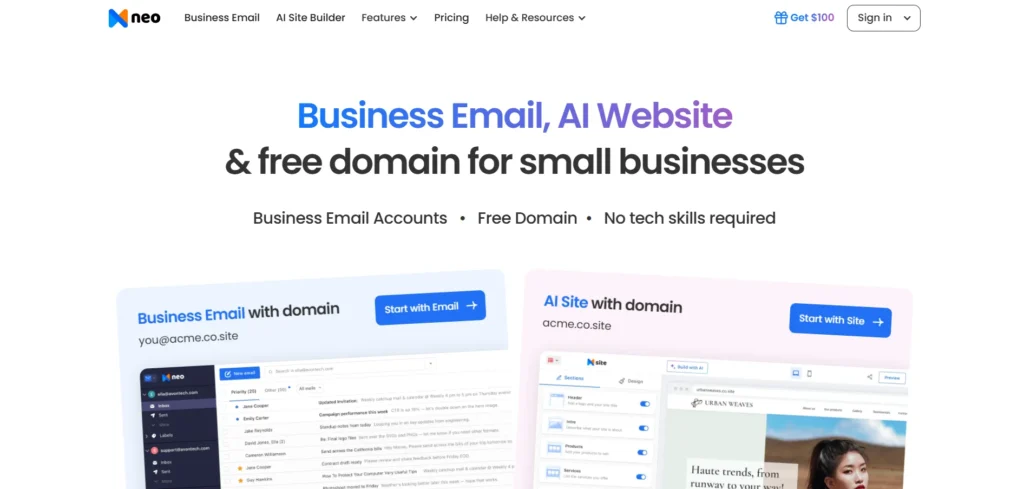 Alternative to Yahoo and AOL - Neo Mail 
