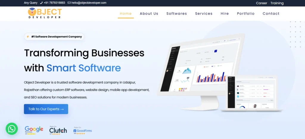IT Companies in Udaipur-Obje​ct Developer