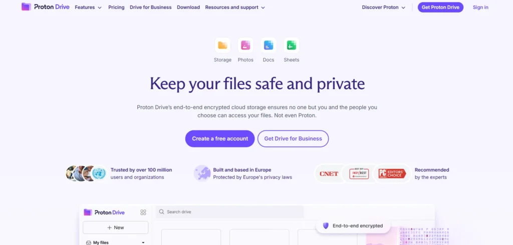 Dropbox Alternative - Proton Drive‌