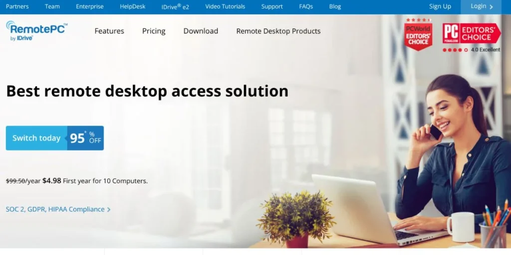 TeamViewer Alternative-RemotePC 