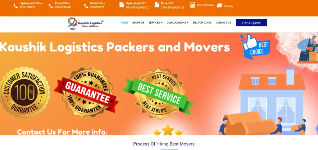 Logistics Company in Hyderabad - Kaushik Logistics Packers and Movers