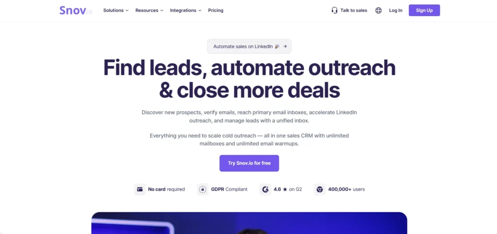 B2B Lead Finder Tool - Snov.io