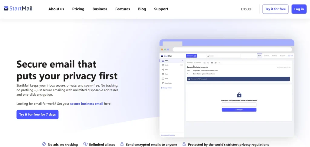Alternative to Yahoo and AOL - StartMail