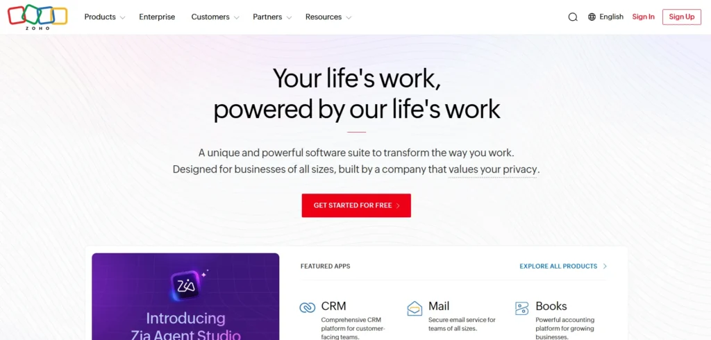 Alternative to Yahoo and AOL - Zoho Mail
