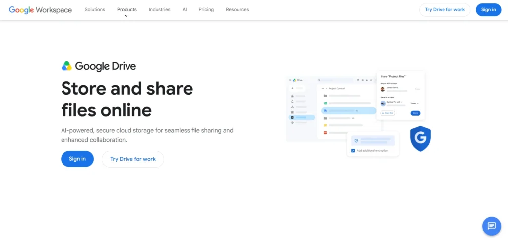 Dropbox Alternative - Goo⁠gl‍e Drive