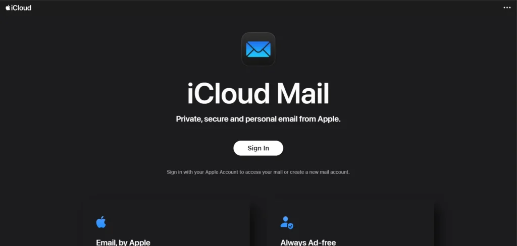 Alternative to Yahoo and AOL - iCl‌oud Mail
