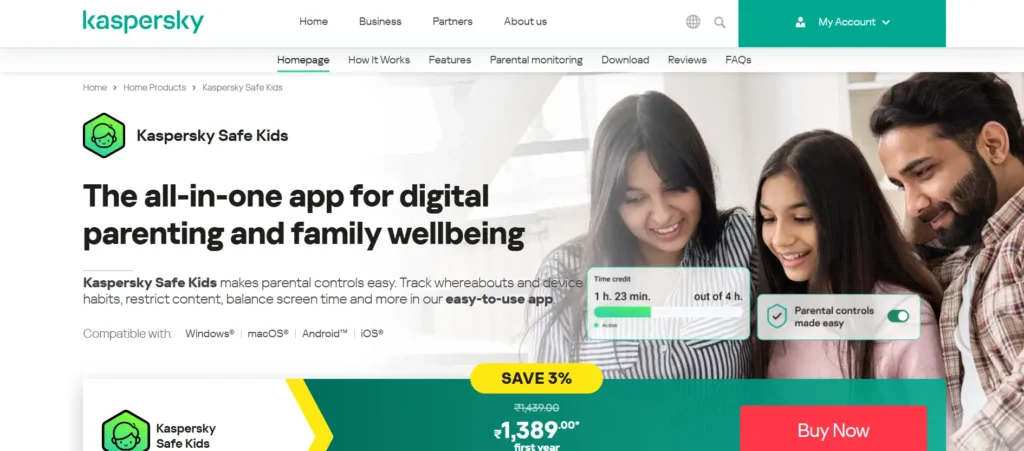 Parental Control Software - Kaspersky Safe Kids