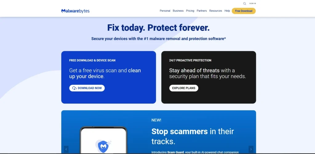 Antivirus Tool for Laptop - Malwarebytes Premium