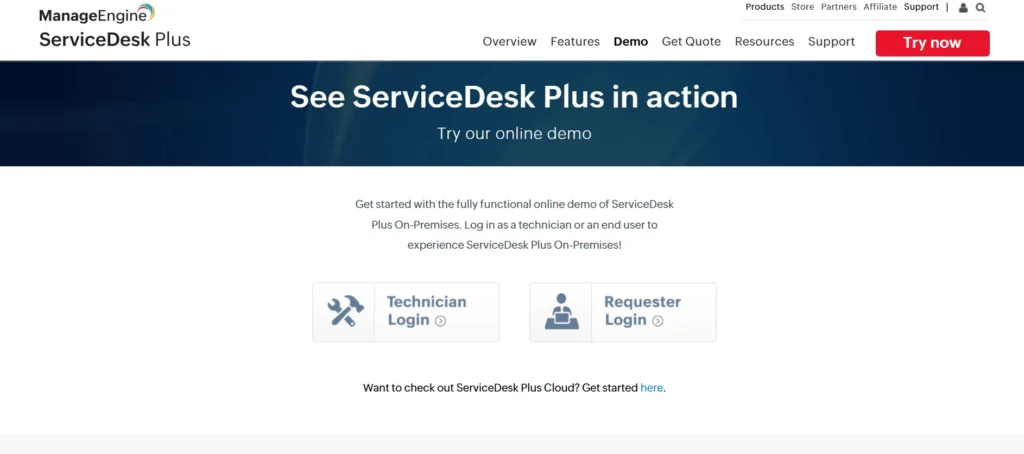 Service Desk Tool - ManageEngine ServiceDesk Plus