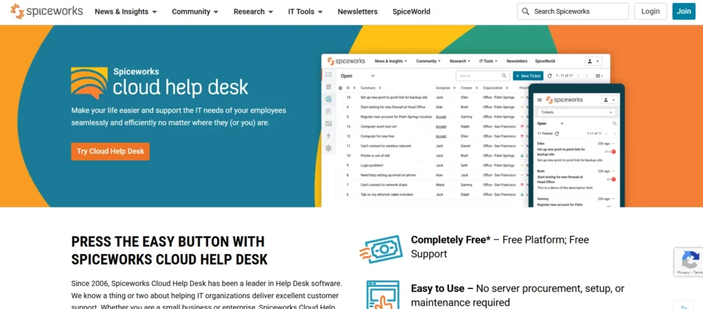 Service Desk Tool - Spiceworks Help Desk