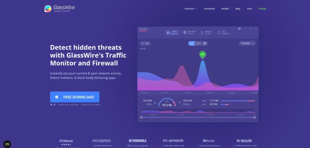 firewalls Software - GlassWire