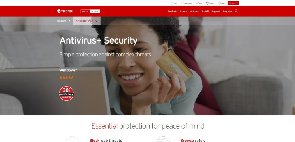 Antivirus Tool for Laptop - Trend Micro Antivirus+ Security