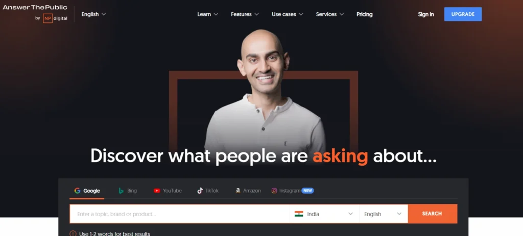 Keyword Research Tool - AnswerThePublic