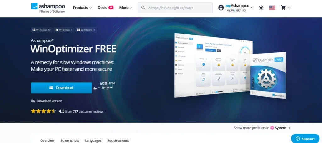 PC Cleaner - Ashampoo WinOptimizer 26