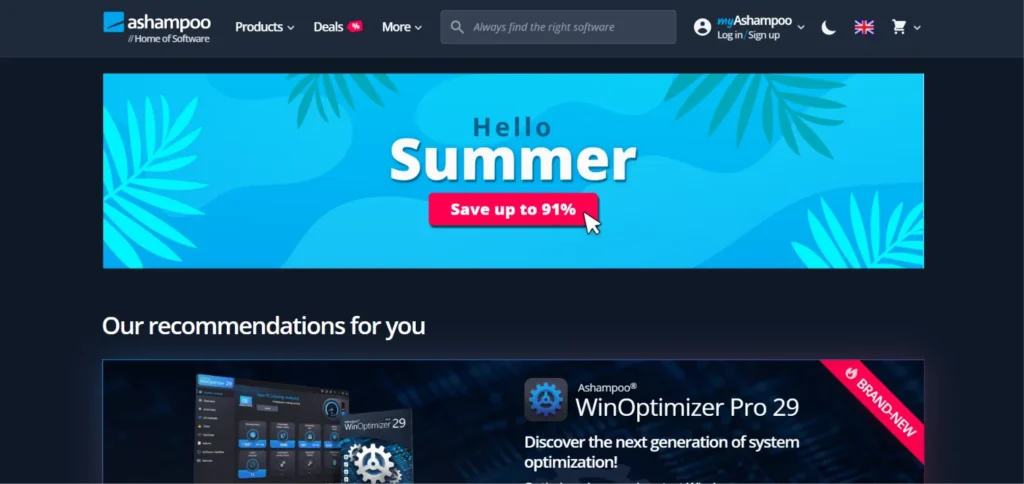 Ashampoo WinO‌ptimizer