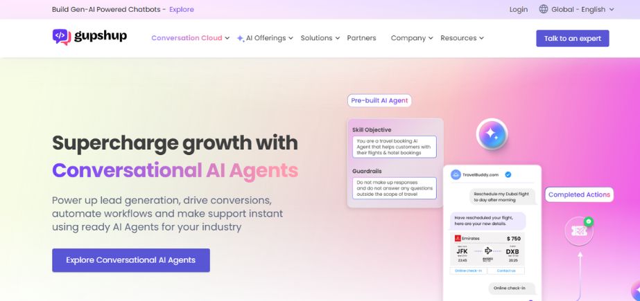 Best Customer Engagement Platforms - gupshup