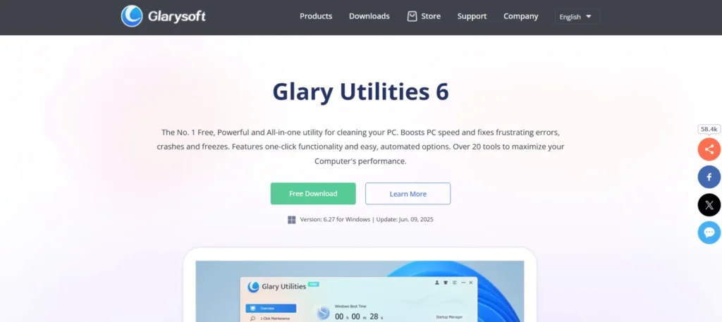 PC Cleaner - Glary Utilities Pro 6