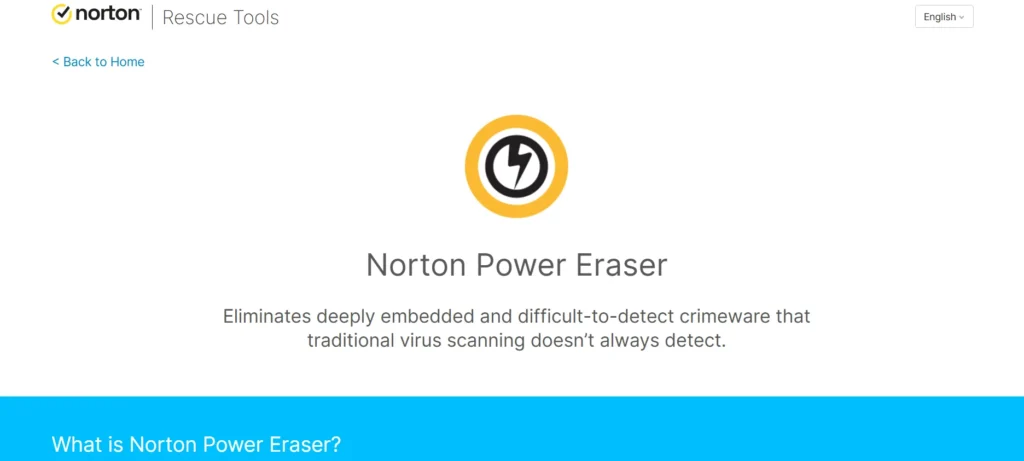 Malware Removal Tool - Norton Power Eraser