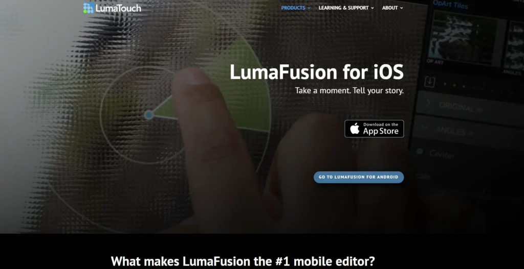 Mobile Video Editing App - LumaFusion