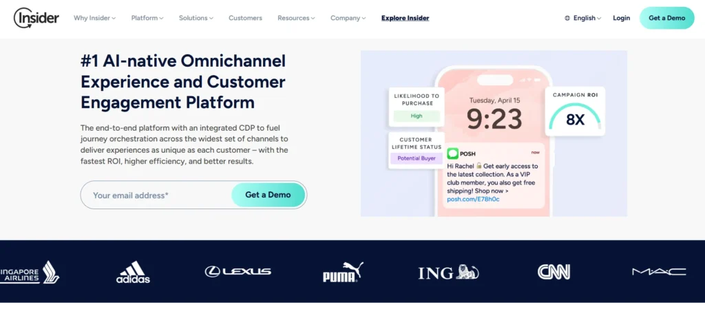 customer engagement Platform - Insider