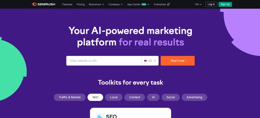 Keyword Research Tool - SEMrush