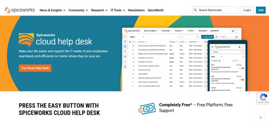 Help Desk Software - Spiceworks
