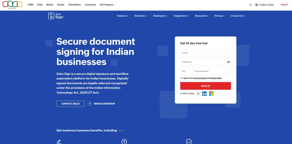 Juro Alternative - Zoho Sign
