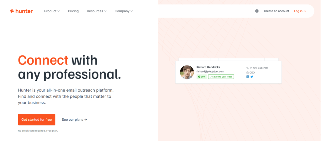 Snovio Alternative – Hunter.io