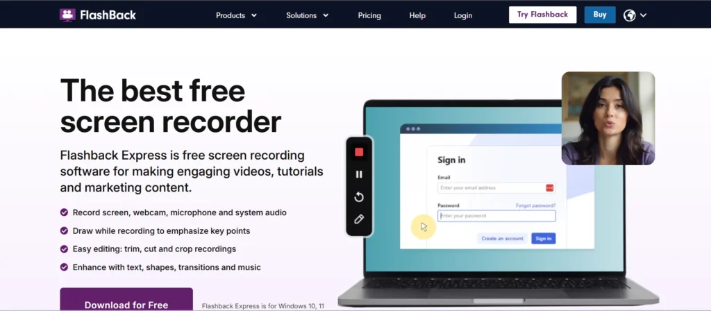 Screen Recording Software – FlashBack Express