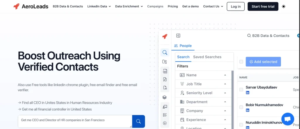 Snovio Alternative – Aeroleads