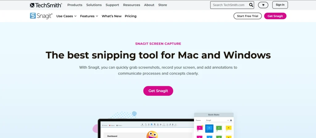 Screen Recording Software – Snagit