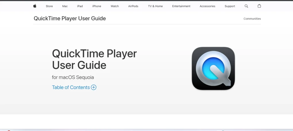 Screen Recording Software – QuickTime Player
