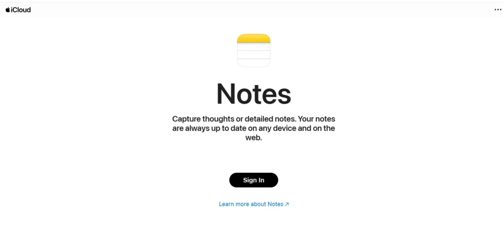 E⁠vern‍ote Al​ternatives-Apple Notes