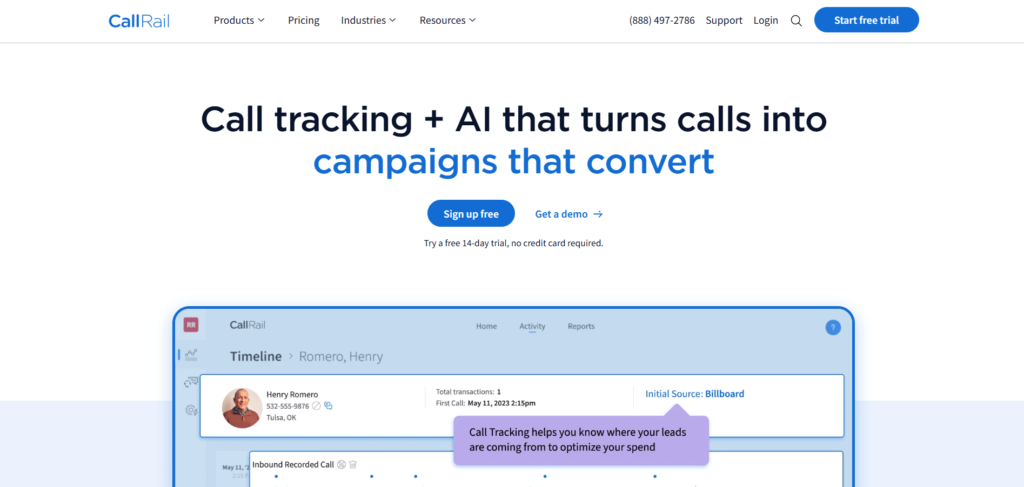 Healthcare Marketing Tools - CallRail