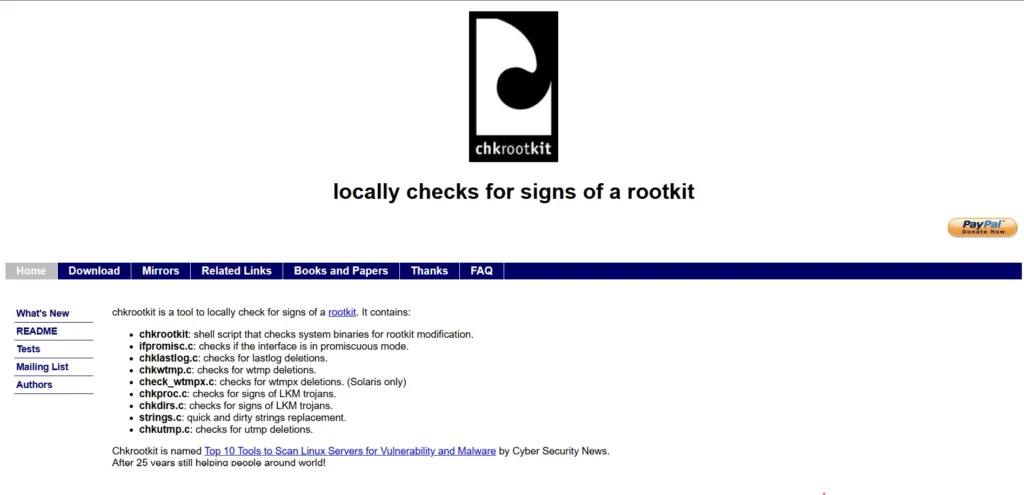 Co‌modo Antivirus for Linux - Chkrootkit‌