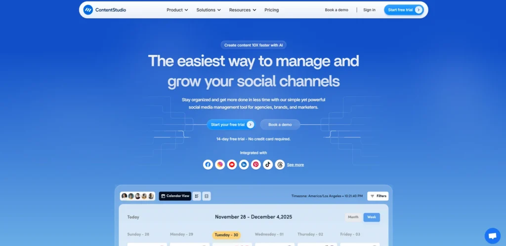 Sendible Alternative - ContentStudio