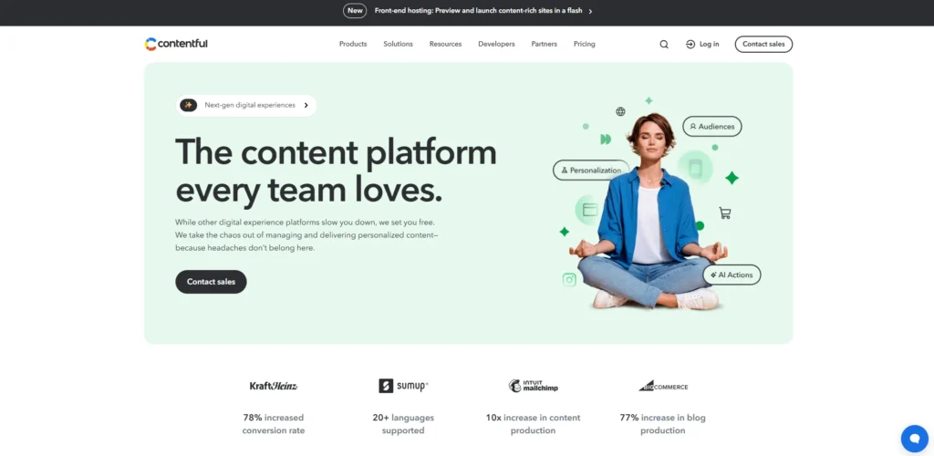 CMS for Jamstack - Contentful