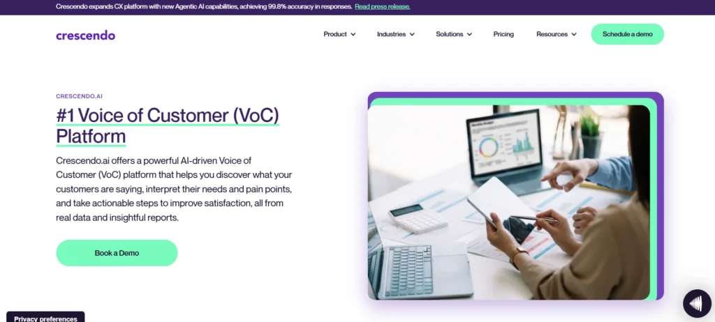 Voice of Customer Software- Crescendo.ai