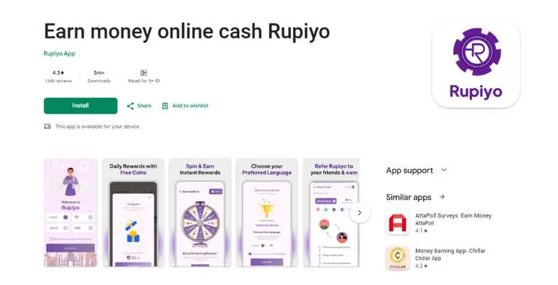 Daily 100 Rupees Earning App Without Investment
