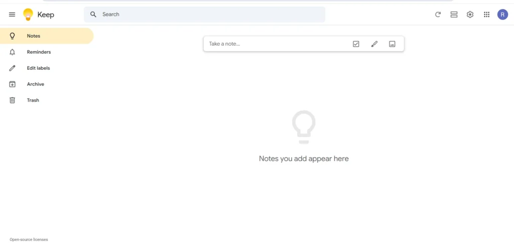 E⁠vern‍ote Al​ternatives-Google‍ Kee‌p