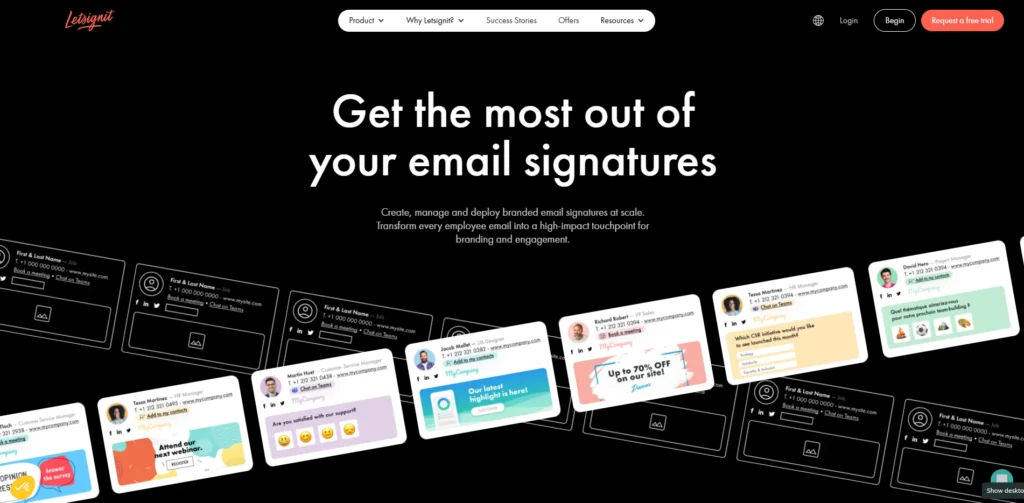 Email Signature Software - Letsignit
