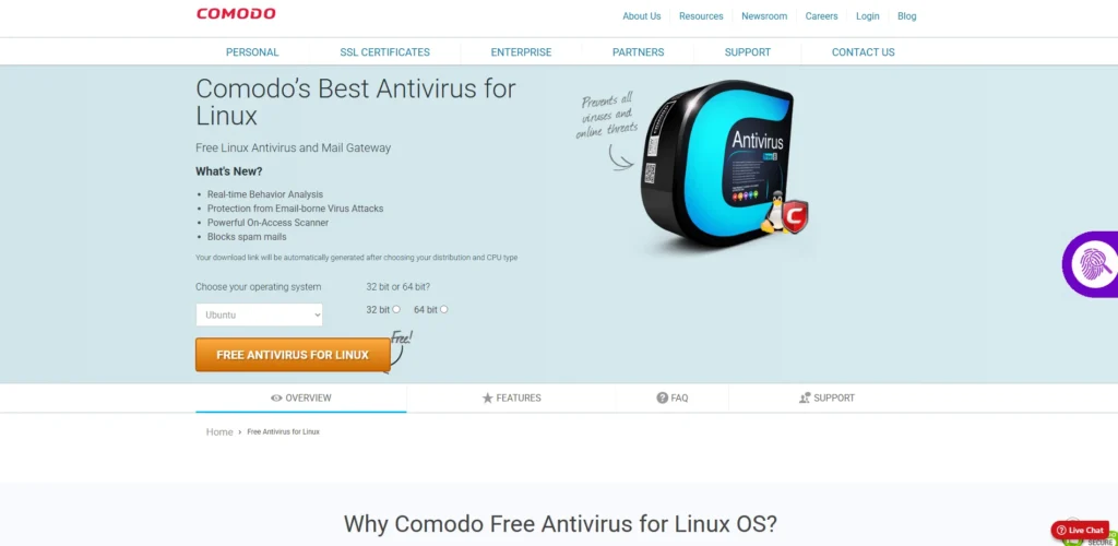 Antivirus for Linux - Linux Comodo Antivirus