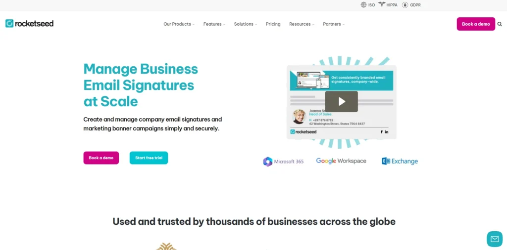 Email Signature Software - Rocketseed