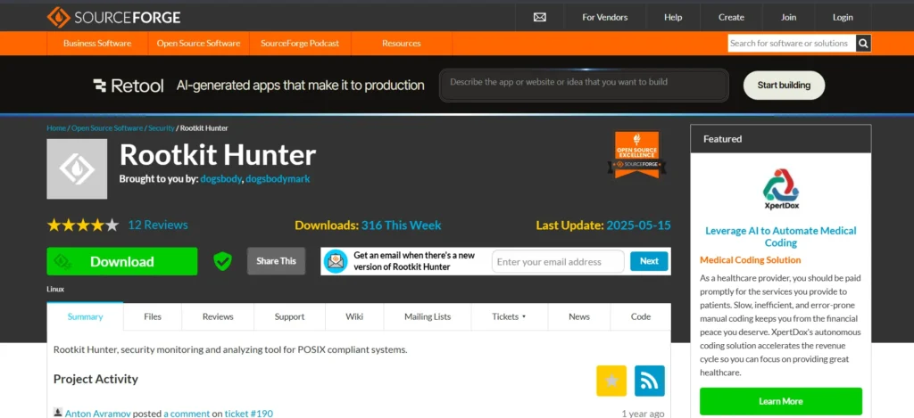 Co‌modo Antivirus for Linux - Rootkit Hunter