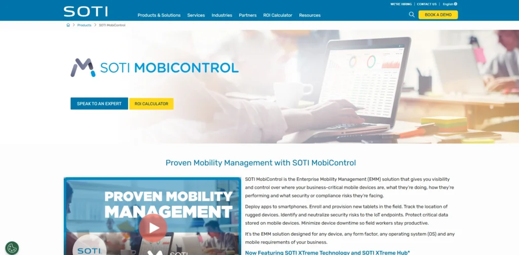 MDM Software-SOTI MobiContr‌ol