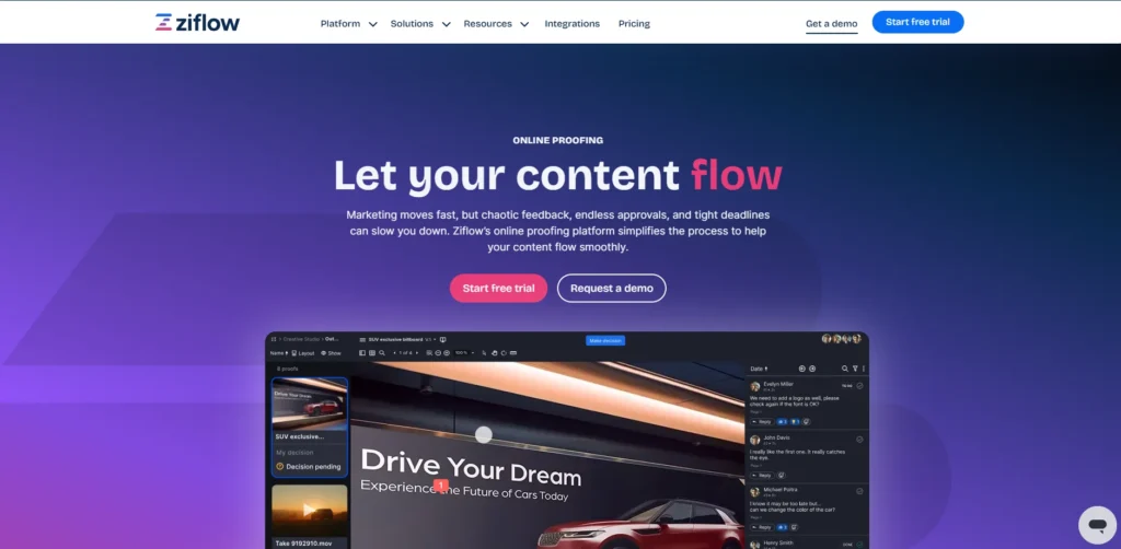 Frame.io Alternative - Ziflow